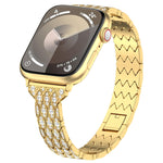 Devil Eye Diamond Bracelet Metal Watch Band, For Apple Watch SE 40mm, For Apple Watch SE 44mm, For Apple Watch Series 6 40mm, For Apple Watch Series 6 44mm, For Apple Watch Series 5 44mm, For Apple Watch Series 5 40mm, For Apple Watch Series 4 44mm    ...