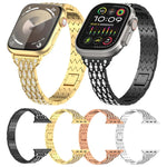 Devil Eye Diamond Bracelet Metal Watch Band, For Apple Watch 42mm, For Apple Watch 38mm