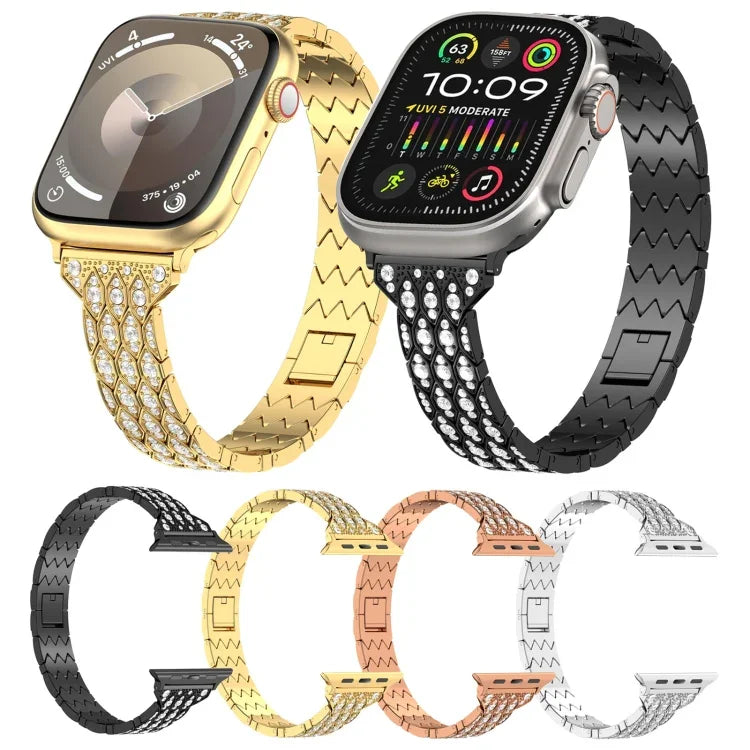 Devil Eye Diamond Bracelet Metal Watch Band, For Apple Watch 42mm, For Apple Watch 38mm
