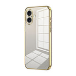 غطاء هاتف شفاف مع ثقوب دقيقة مطلية، لجهاز iPhone 16 Pro، لجهاز iPhone 16 Plus، لجهاز iPhone 16، لجهاز iPhone 15 Pro Max، لجهاز iPhone 15 Pro، لجهاز iPhone 15 Plus