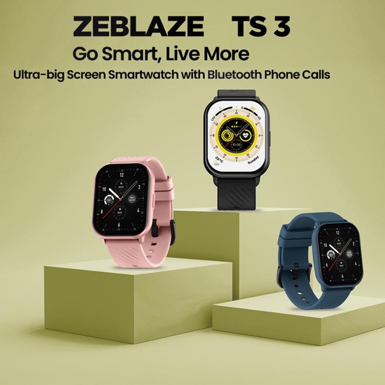 Zeblaze GTS 3 ساعة ذكية مقاومة للماء بمعيار IP68 بمقاس 2.03 بوصة مع مكالمات بلوتوث