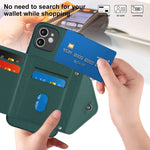 غطاء هاتف مع حقيبة بطاقات بنقشة ماسية وميزة RFID وحبل طويل، لجهاز iPhone 12 mini، لجهاز iPhone 11 Pro Max، لجهاز iPhone 11، لجهاز iPhone 11 Pro، لجهاز iPhone XS / X، لجهاز iPhone XR، لجهاز iPhone XS Max، لجهاز iPhone 8 Plus / 7 Plus