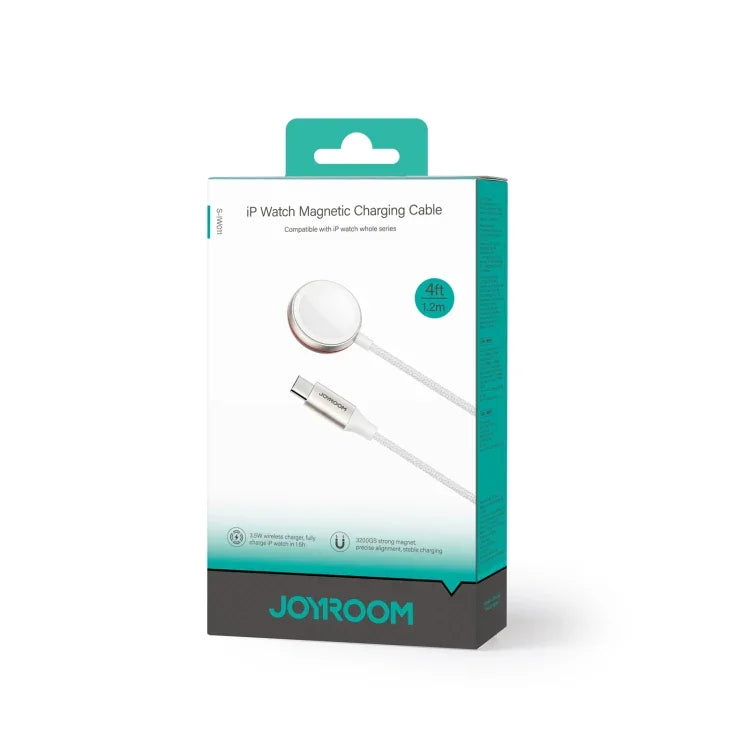 شاحن لاسلكي مغناطيسي JOYROOM S-IW011 بقوة 3.5 واط لسلسلة ساعة آبل، الطول: 1.2م، S-IW011