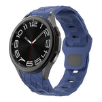 سوار ساعة سيليكون بنمط كرة القدم مع إبزيم عكسي، لسامسونج Galaxy Watch 6 / 6 Classic