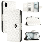 Rhombic Texture Flip Leather Phone Case with Lanyard, For iPhone 11, For iPhone 11 Pro, For iPhone XS / X, For iPhone XR, For iPhone XS Max, For iPhone 8 Plus / 7 Plus / 6s Plus