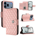 غطاء هاتف جلدي قابل للطي بنقشة ماسية مع حبل، لجهاز iPhone 17 Pro Max، لجهاز iPhone 17 Pro، لجهاز iPhone 17، لجهاز iPhone Air، لجهاز iPhone SE 2024، لجهاز iPhone 16 Pro Max، لجهاز iPhone 16 Pro، لجهاز iPhone 16 Plus
