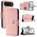 غطاء هاتف جلدي قابل للطي بنقشة ماسية مع حبل، لجهاز iPhone 17 Pro Max، لجهاز iPhone 17 Pro، لجهاز iPhone 17، لجهاز iPhone Air، لجهاز iPhone SE 2024، لجهاز iPhone 16 Pro Max، لجهاز iPhone 16 Pro، لجهاز iPhone 16 Plus
