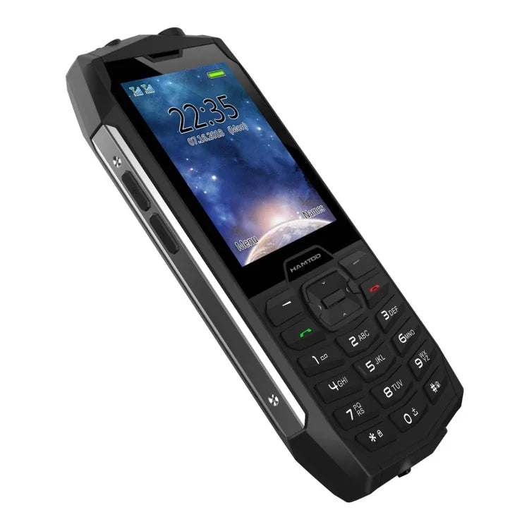 HAMTOD H3 هاتف متين، شاشة 2.8 بوصة T107 ARM CortexTM A7 رباعي النواة 1.0 جيجاهرتز، الشبكة: 4G، VoLTE، بلوتوث، SOS، النسخة الأوروبية
