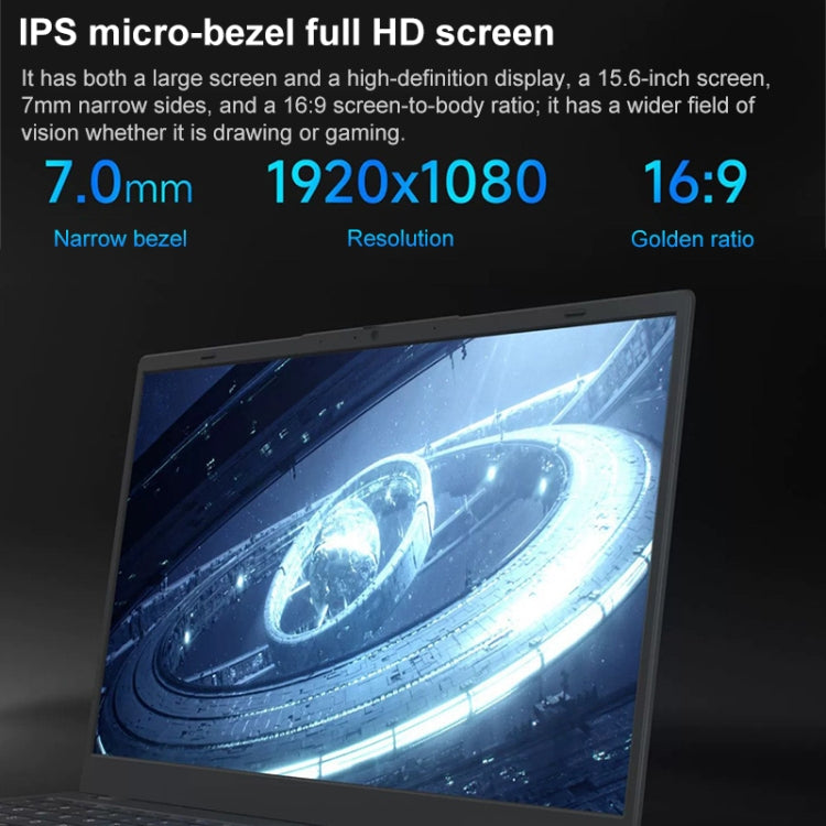حاسوب محمول AK15U فائق النحافة 15.6 بوصة، ويندوز 10، معالج إنتل N95 رباعي النواة، 12GB+256GB، 12GB+512GB، 12GB+1TB، 16GB+256GB، 16GB+512GB، 16GB+1TB