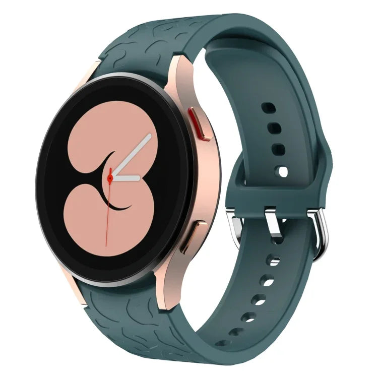 سوار ساعة سيليكون بنقشة الفهد بارز، لسامسونج Galaxy Watch 6