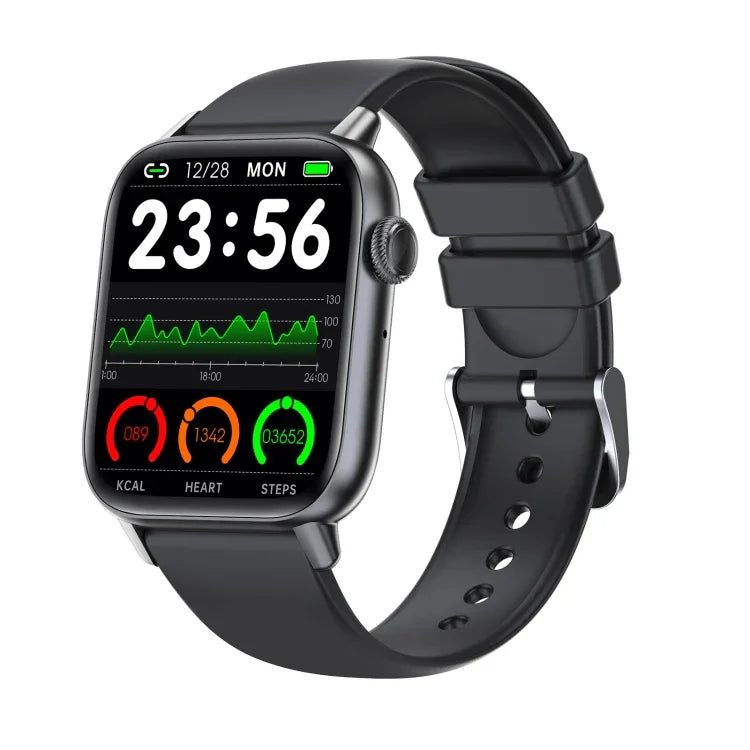 ساعة رياضية ذكية QS08 PRO بشاشة 1.83 بوصة وبلوتوث 5.2، تدعم النوم / معدل ضربات القلب / أكسجين الدم / الحرارة / ضغط الدم لمراقبة الصحة
