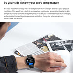 QS40 1.39 inch BT5.2 Smart Sport Watch, Support Bluetooth Call / Sleep / Blood Oxygen / Temperature / Heart Rate / Blood Pressure Health Monitor