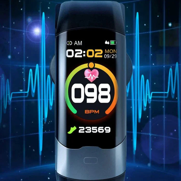 سوار ذكي SPOVAN H02 Pro بشاشة TFT HD بحجم 1.14 بوصة، يدعم مراقبة معدل ضربات القلب / مراقبة سكر الدم