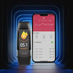سوار ذكي SPOVAN H02 Pro بشاشة TFT HD بحجم 1.14 بوصة، يدعم مراقبة معدل ضربات القلب / مراقبة سكر الدم