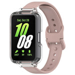 Half Coverage PC Watch Case + Silicone Watch Band Set, For Samsung Galaxy Fit 3