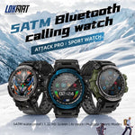 ساعة رياضية ذكية LOKMAT ATTACK Pro بشاشة 1.39 بوصة BT5.1، تدعم مكالمات بلوتوث / النوم / معدل ضربات القلب / مراقبة ضغط الدم