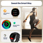 ساعة ذكية Zeblaze GTR 3 Pro بشاشة 1.43 بوصة مع مكالمات صوتية، تدعم معدل ضربات القلب / ضغط الدم / الأكسجين في الدم