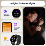 ساعة ذكية Zeblaze GTR 3 Pro بشاشة 1.43 بوصة مع مكالمات صوتية، تدعم معدل ضربات القلب / ضغط الدم / الأكسجين في الدم