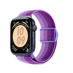 سوار ساعة نايلون بقفل كبس بنمط ألياف الكربون، لساعة Apple Watch SE 2023 مقاس 40 مم، لساعة Apple Watch Ultra 2 مقاس 49 مم، لسلسلة Apple Watch 9 مقاس 45 مم