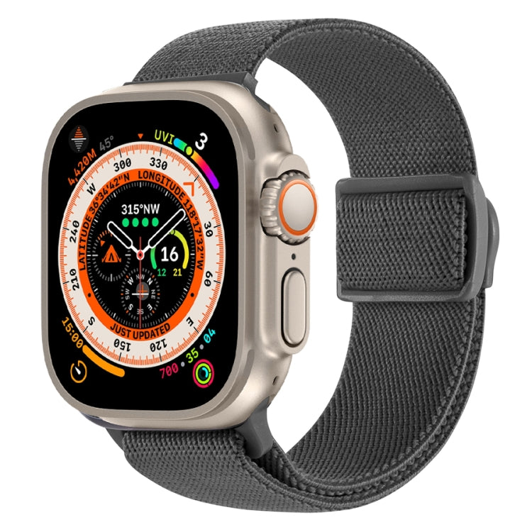 سوار ساعة نايلون بقفل كبس بنمط ألياف الكربون، لساعة Apple Watch SE 2023 مقاس 40 مم، لساعة Apple Watch Ultra 2 مقاس 49 مم، لسلسلة Apple Watch 9 مقاس 45 مم