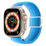 سوار ساعة نايلون بقفل كبس بنمط ألياف الكربون، لساعة Apple Watch SE 2023 مقاس 40 مم، لساعة Apple Watch Ultra 2 مقاس 49 مم، لسلسلة Apple Watch 9 مقاس 45 مم