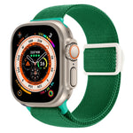 سوار ساعة نايلون بقفل كبس بنمط ألياف الكربون، لساعة Apple Watch SE 2023 مقاس 40 مم، لساعة Apple Watch Ultra 2 مقاس 49 مم، لسلسلة Apple Watch 9 مقاس 45 مم