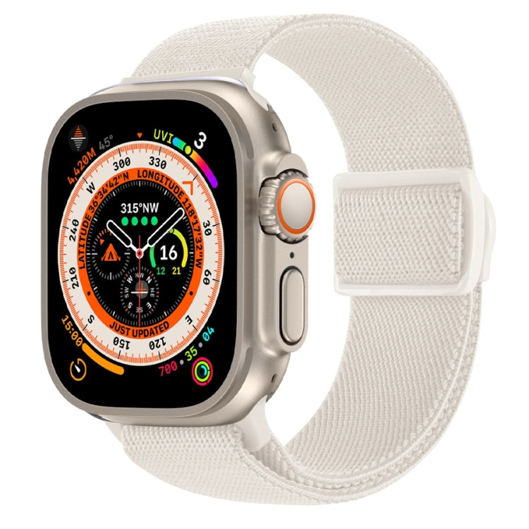 سوار ساعة نايلون بقفل كبس بنمط ألياف الكربون، لساعة Apple Watch SE 2023 مقاس 40 مم، لساعة Apple Watch Ultra 2 مقاس 49 مم، لسلسلة Apple Watch 9 مقاس 45 مم