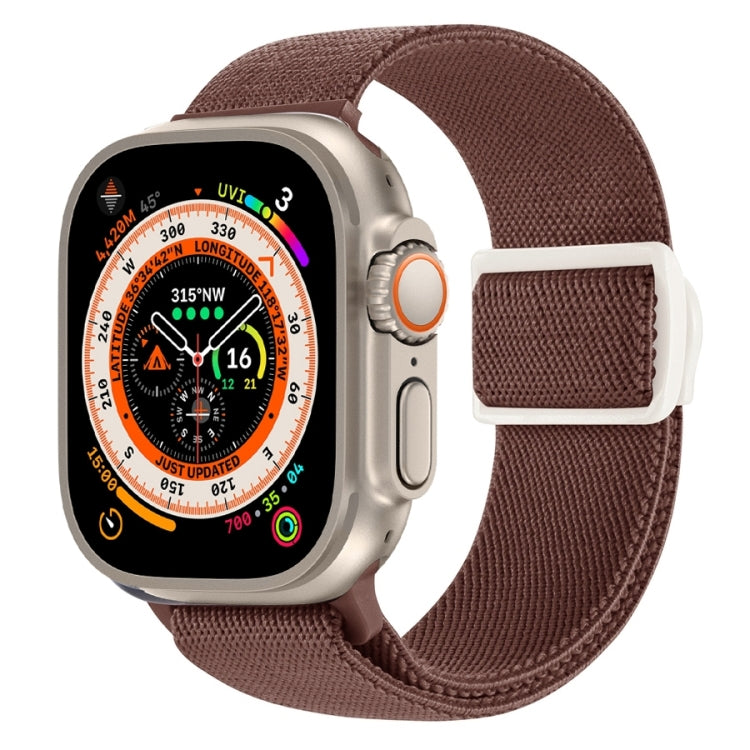 سوار ساعة نايلون بقفل كبس بنمط ألياف الكربون، لساعة Apple Watch SE 2023 مقاس 40 مم، لساعة Apple Watch Ultra 2 مقاس 49 مم، لسلسلة Apple Watch 9 مقاس 45 مم