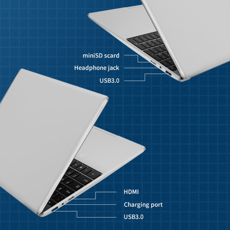 حاسوب محمول GXMO F152G 15.6 بوصة، ويندوز 11، إنتل ألدر ليك N95 رباعي النواة، يدعم فتح القفل ببصمة الإصبع، 16GB+512GB