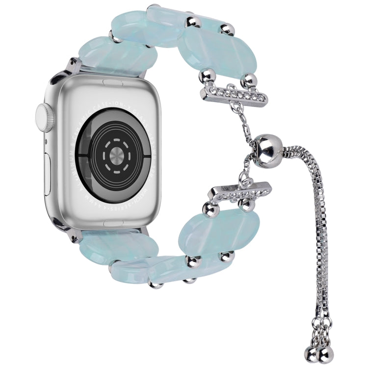 سوار ساعة بسلسلة قابلة للسحب من الراتينج، لسلسلة Apple Watch 5 مقاس 44 مم، لسلسلة Apple Watch 5 مقاس 40 مم