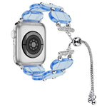 سوار ساعة بسلسلة قابلة للسحب من الراتينج، لسلسلة Apple Watch 4 مقاس 44 مم، لسلسلة Apple Watch 4 مقاس 40 مم