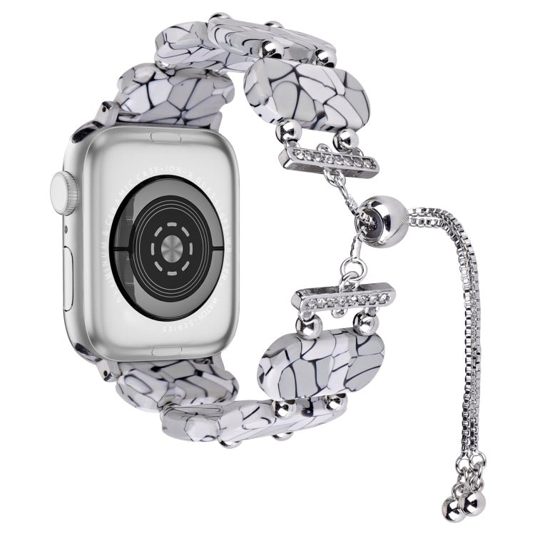 سوار ساعة بسلسلة قابلة للسحب من الراتينج، لسلسلة Apple Watch 2 مقاس 42 مم، لسلسلة Apple Watch 2 مقاس 38 مم