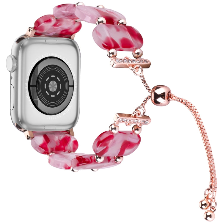 سوار ساعة بسلسلة قابلة للسحب من الراتينج، لسلسلة Apple Watch 2 مقاس 42 مم، لسلسلة Apple Watch 2 مقاس 38 مم