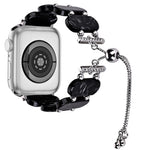 سوار ساعة بسلسلة قابلة للسحب من الراتينج، لساعة Apple Watch مقاس 42 مم، لساعة Apple Watch مقاس 38 مم