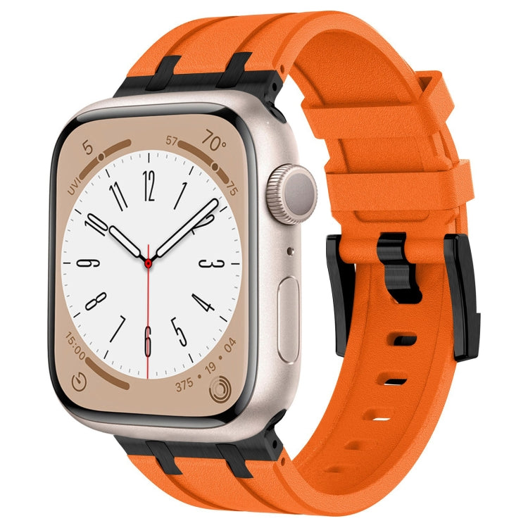 سوار ساعة من السيليكون السائل بنقشة حبيبات الحجر، لسلسلة آبل 8 مقاس 45 مم، لساعة آبل SE 2022 مقاس 44 مم، لسلسلة آبل 7 مقاس 45 مم، لساعة آبل SE مقاس 44 مم