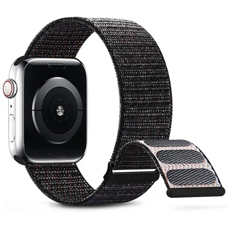 سوار ساعة نايلون مزدوج الخطاف والحلقة، لـ Apple Watch مقاس 38مم