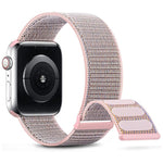 سوار ساعة نايلون مزدوج الخطاف والحلقة، لـ Apple Watch مقاس 38مم