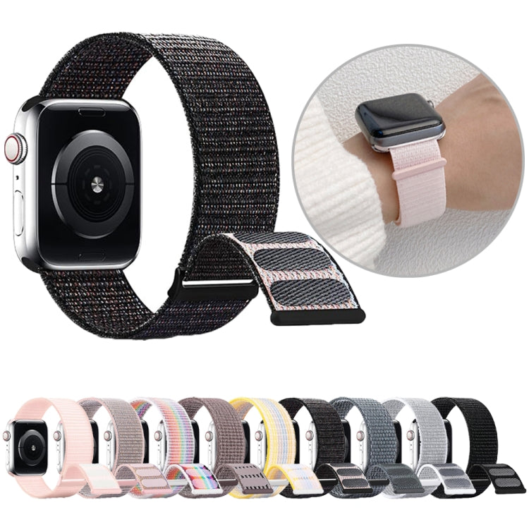 Dual Hook and Loop Nylon Watch Band, For Apple Watch Series 6 44mm, For Apple Watch Series 5 44mm, For Apple Watch Series 5 40mm, For Apple Watch Series 4 44mm, For Apple Watch Series 4 40mm