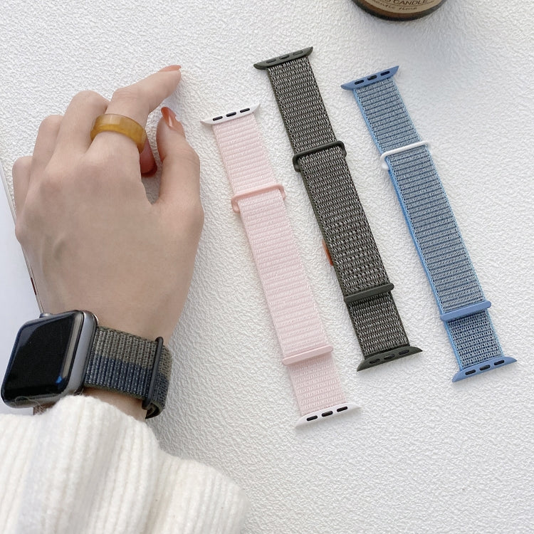 Dual Hook and Loop Nylon Watch Band, For Apple Watch Ultra 49mm, For Apple Watch Series 8 41mm, For Apple Watch Series 8 45mm, For Apple Watch SE 2022 40mm, For Apple Watch SE 2022 44mm