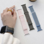 Dual Hook and Loop Nylon Watch Band, For Apple Watch SE 2023 44mm, For Apple Watch SE 2023 40mm, For Apple Watch Ultra 2 49mm, For Apple Watch Series 9 45mm, For Apple Watch Series 9 41mm