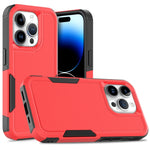 غطاء هاتف 2 في 1 من PC + TPU، لهواتف iPhone 16، iPhone 15 Pro Max، iPhone 15 Pro، iPhone 15 Plus، iPhone 15، iPhone SE 2022 / 2020 / 8 / 7 / 6، iPhone X / XS، iPhone XR