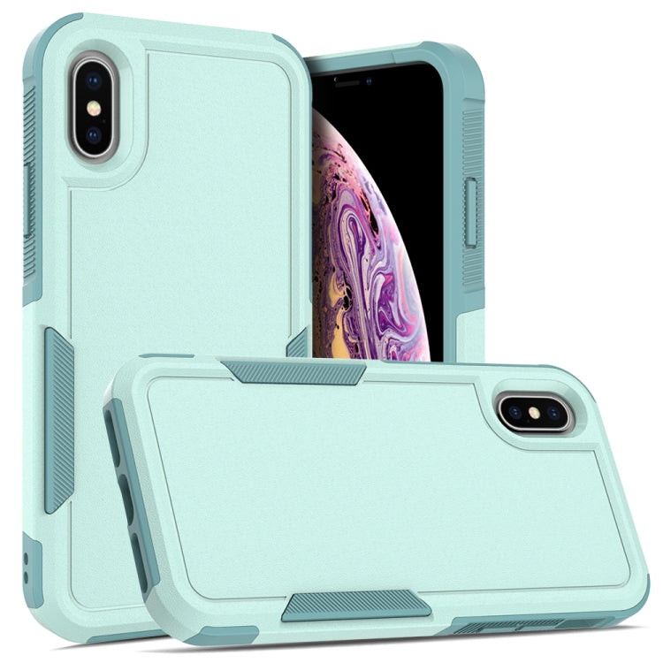 غطاء هاتف 2 في 1 من PC + TPU، لهواتف iPhone 16، iPhone 15 Pro Max، iPhone 15 Pro، iPhone 15 Plus، iPhone 15، iPhone SE 2022 / 2020 / 8 / 7 / 6، iPhone X / XS، iPhone XR