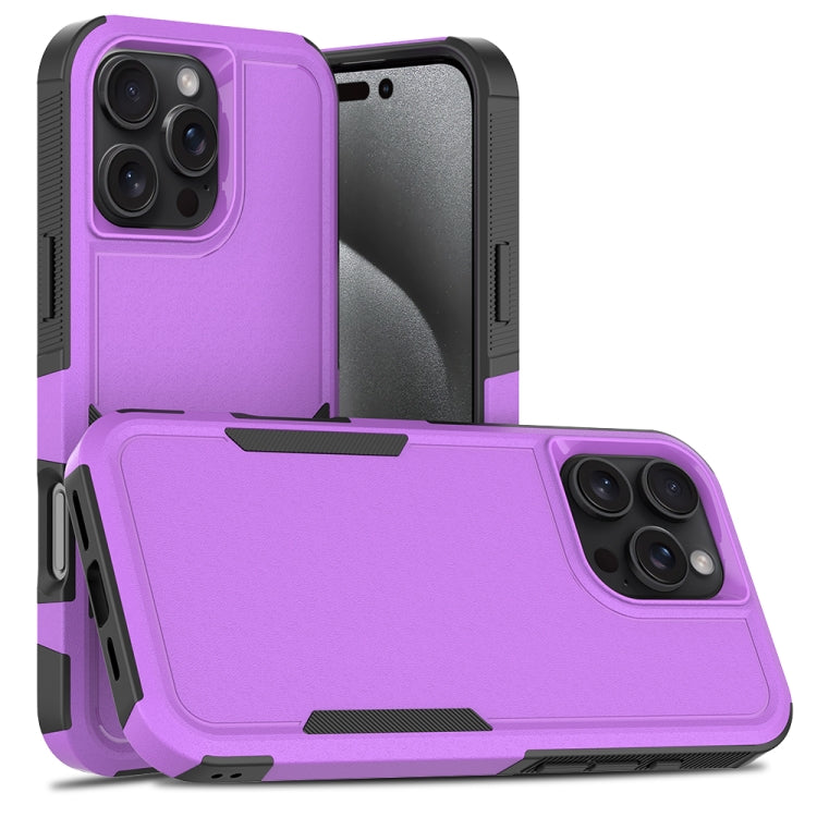 غطاء هاتف 2 في 1 من PC + TPU، لهواتف iPhone 17e / 16e، iPhone 17 Pro Max، iPhone 17 Pro، iPhone 17، iPhone Air، iPhone 16 Pro Max، iPhone 16 Pro، iPhone 16 Plus