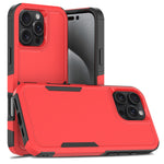 غطاء هاتف 2 في 1 من PC + TPU، لهواتف iPhone 17e / 16e، iPhone 17 Pro Max، iPhone 17 Pro، iPhone 17، iPhone Air، iPhone 16 Pro Max، iPhone 16 Pro، iPhone 16 Plus
