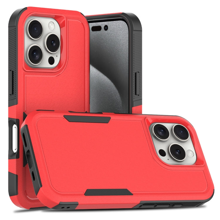 غطاء هاتف 2 في 1 من PC + TPU، لهواتف iPhone 17e / 16e، iPhone 17 Pro Max، iPhone 17 Pro، iPhone 17، iPhone Air، iPhone 16 Pro Max، iPhone 16 Pro، iPhone 16 Plus