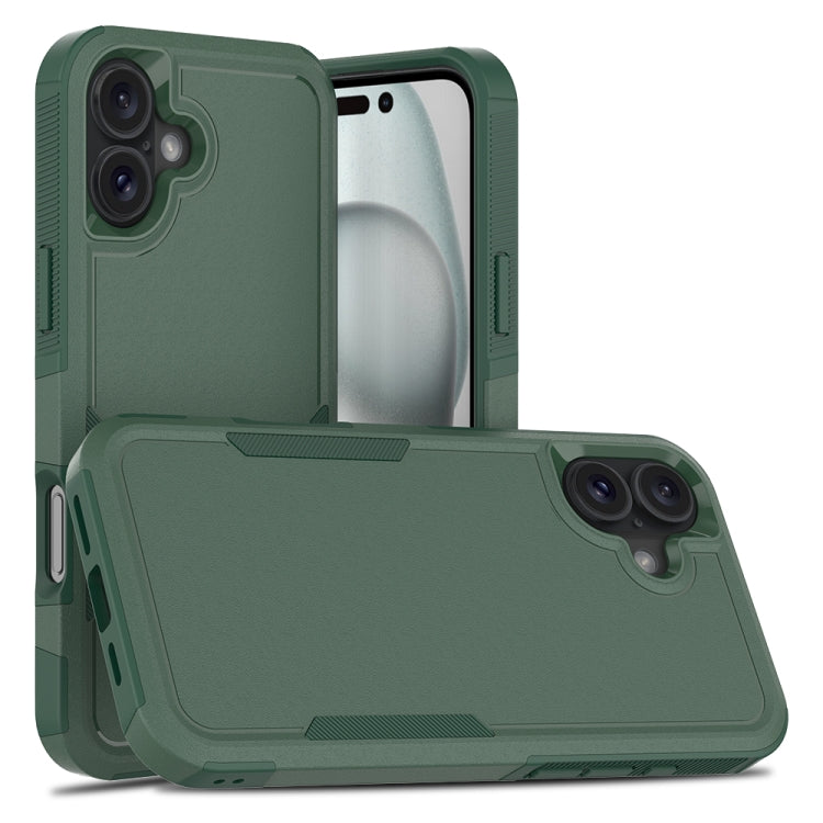 غطاء هاتف 2 في 1 من PC + TPU، لهواتف iPhone 17e / 16e، iPhone 17 Pro Max، iPhone 17 Pro، iPhone 17، iPhone Air، iPhone 16 Pro Max، iPhone 16 Pro، iPhone 16 Plus