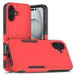 غطاء هاتف 2 في 1 من PC + TPU، لهواتف iPhone 17e / 16e، iPhone 17 Pro Max، iPhone 17 Pro، iPhone 17، iPhone Air، iPhone 16 Pro Max، iPhone 16 Pro، iPhone 16 Plus