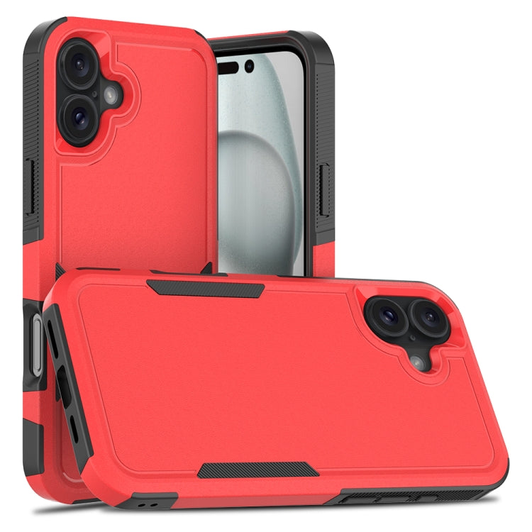 غطاء هاتف 2 في 1 من PC + TPU، لهواتف iPhone 17e / 16e، iPhone 17 Pro Max، iPhone 17 Pro، iPhone 17، iPhone Air، iPhone 16 Pro Max، iPhone 16 Pro، iPhone 16 Plus