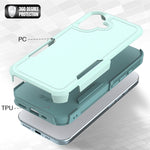 غطاء هاتف 2 في 1 من PC + TPU، لهواتف iPhone 16، iPhone 15 Pro Max، iPhone 15 Pro، iPhone 15 Plus، iPhone 15، iPhone SE 2022 / 2020 / 8 / 7 / 6، iPhone X / XS، iPhone XR