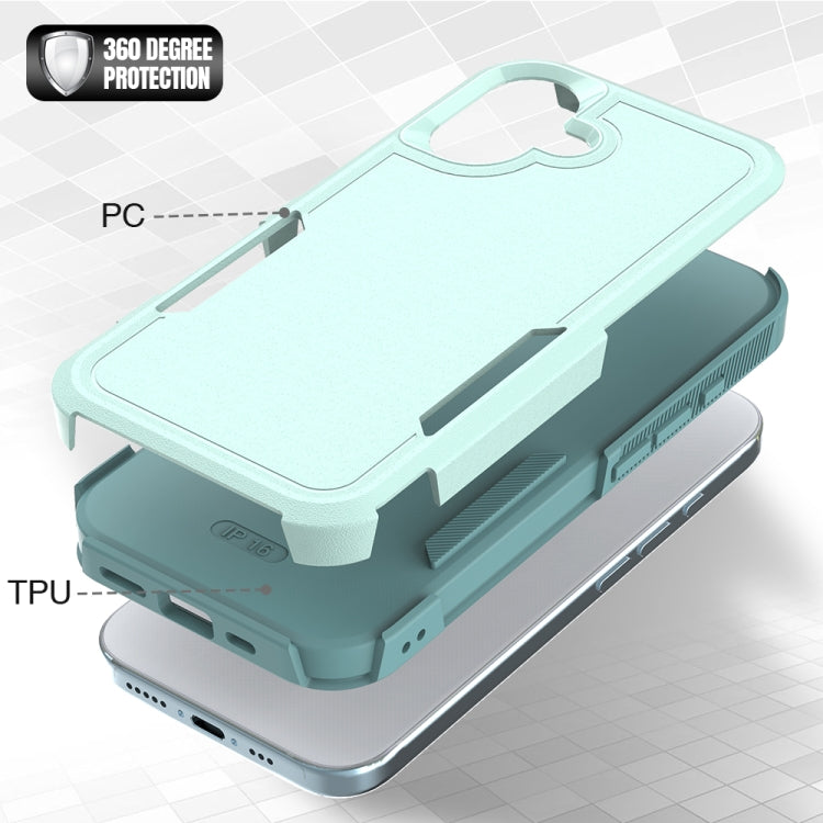 غطاء هاتف 2 في 1 من PC + TPU، لهواتف iPhone 16، iPhone 15 Pro Max، iPhone 15 Pro، iPhone 15 Plus، iPhone 15، iPhone SE 2022 / 2020 / 8 / 7 / 6، iPhone X / XS، iPhone XR